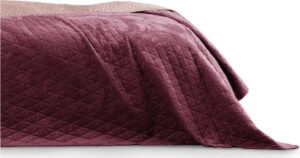Fialovo-růžový přehoz přes postel AmeliaHome