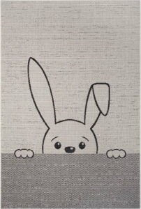 Krémový dětský koberec Ragami Bunny