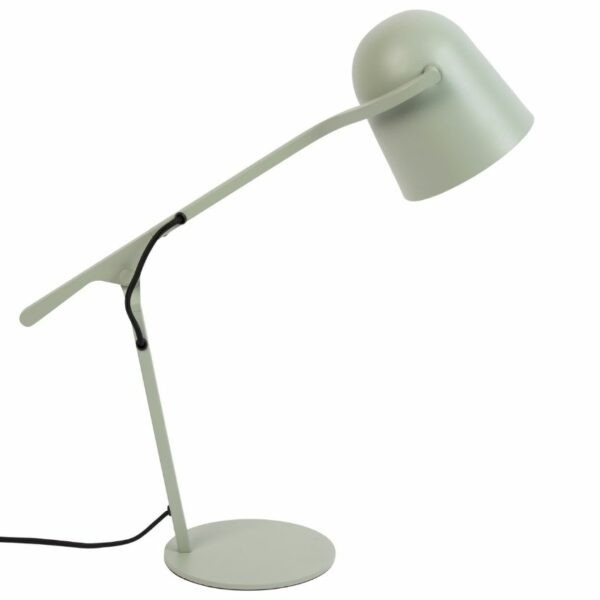 Šalvějově zelená kovová stolní lampa