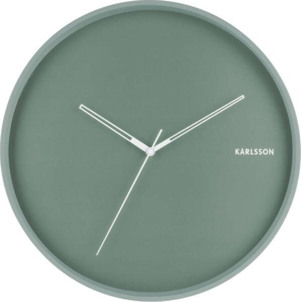 Mátově zelené nástěnné hodiny Karlsson