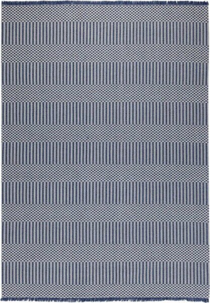 Modrý bavlněný koberec Oyo