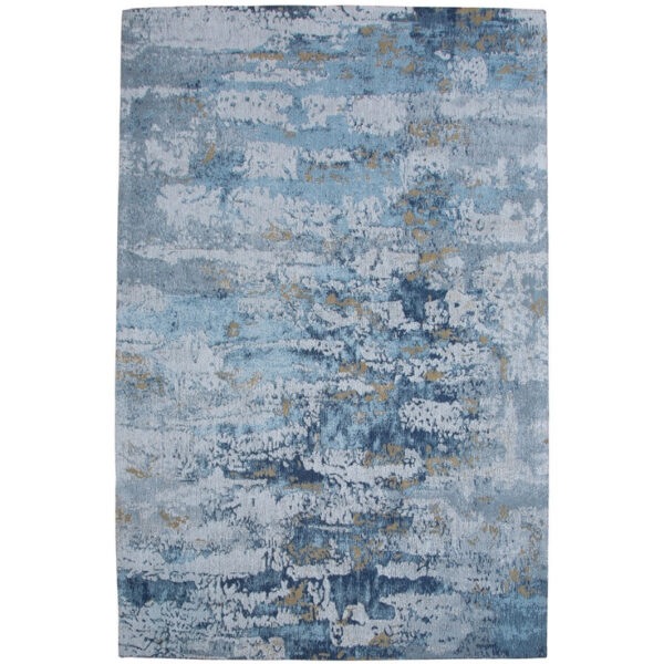 Moebel Living Modro šedý bavlněný koberec Charlize