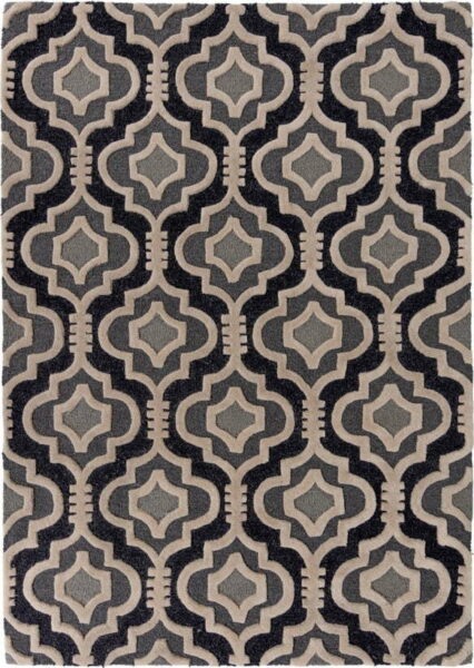 Šedý vlněný koberec 230x160 cm Moorish
