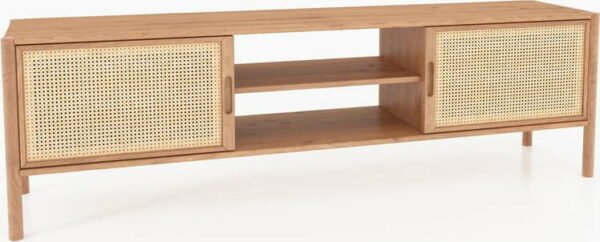TV stolek z dubového dřeva 204x64 cm