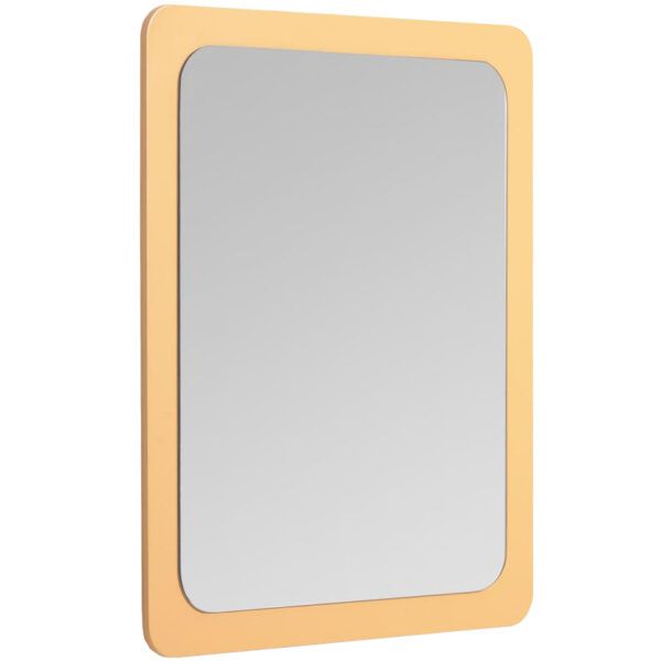 Žluté lakované závěsné zrcadlo Kave Home Velma