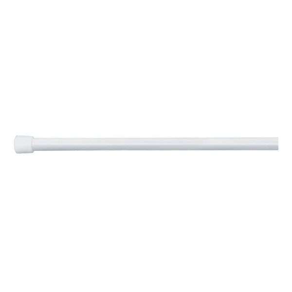 Bílá tyč na sprchový závěs s nastavitelnou délkou