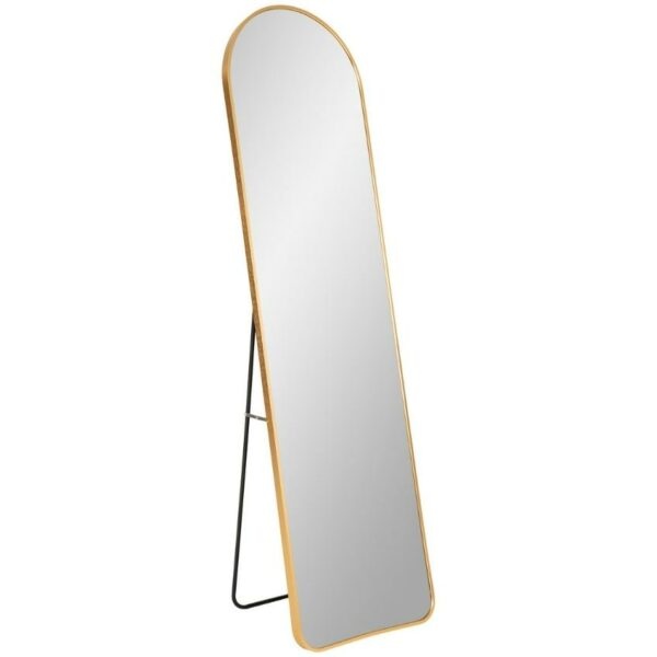 Nordic Living Zlaté kovové stojací zrcadlo Zahrah
