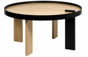 Černý dubový konferenční stolek TEMAHOME