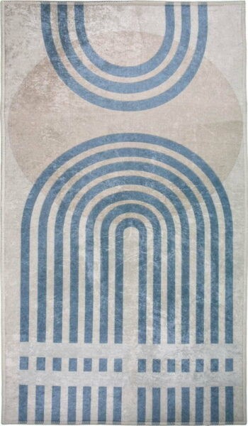 Modrý/šedý koberec 230x160 cm
