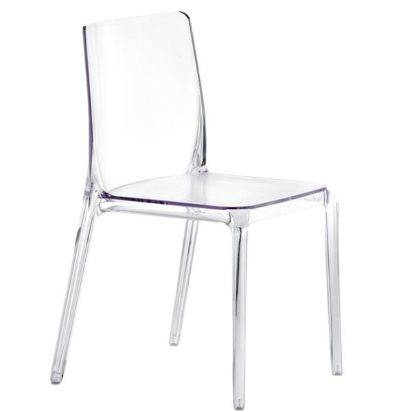 Pedrali Transparentní plastová jídelní židle