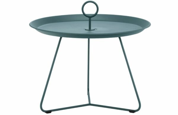 Tmavě zelený kovový konferenční stolek HOUE