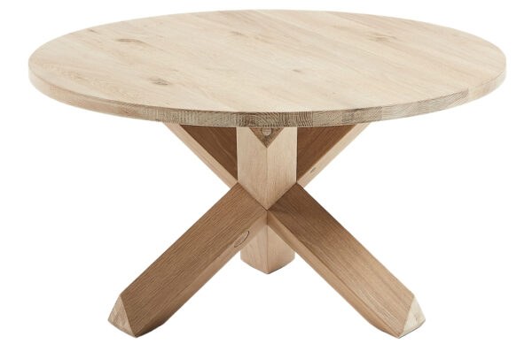 Dubový kulatý konferenční stolek Kave Home