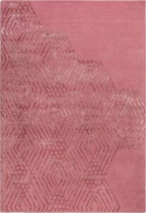 Růžový vlněný koberec Flair Rugs Diamonds