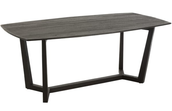 Černý dřevěný jídelní stůl J-line Moris