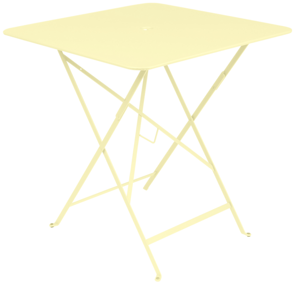 Citronově žlutý kovový skládací stůl Fermob Bistro