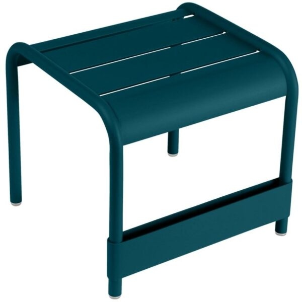 Modrý kovový zahradní odkládací stolek Fermob Luxembourg
