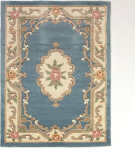 Modrý vlněný koberec Flair Rugs