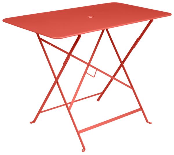 Oranžový kovový skládací stůl Fermob Bistro