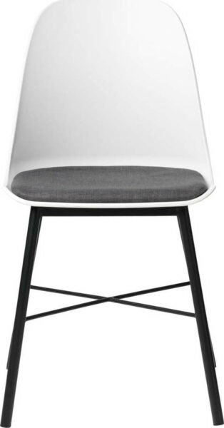 Sada 2 bílo-šedých židlí Unique