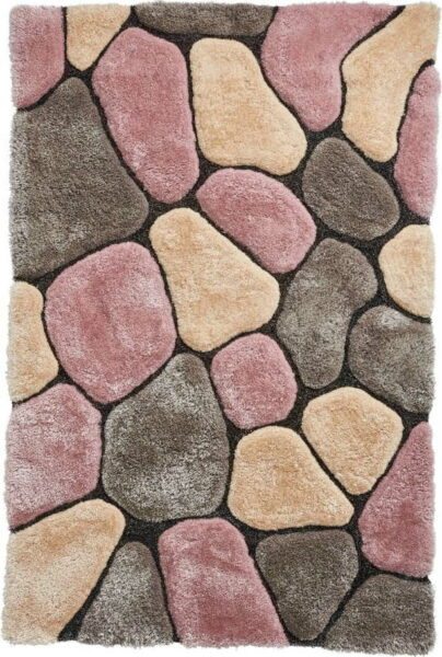 Šedo-růžový koberec Think Rugs Noble House Rock