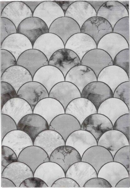 Šedý/ve stříbrné barvě koberec 220x160 cm
