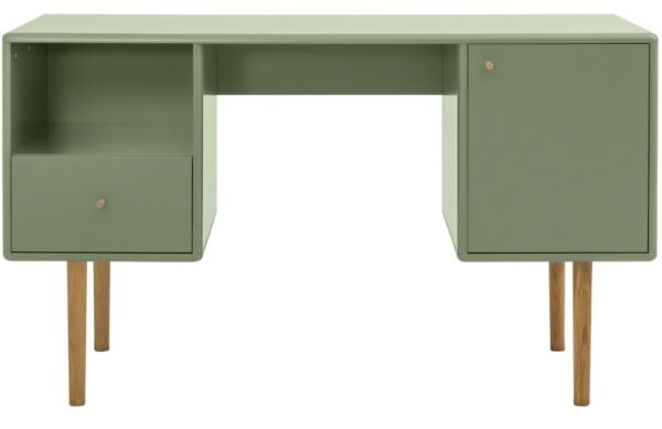 Zelený lakovaný pracovní stůl Tom Tailor Color