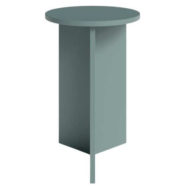 Zelený vysoký kulatý odkládací stolek MOJO