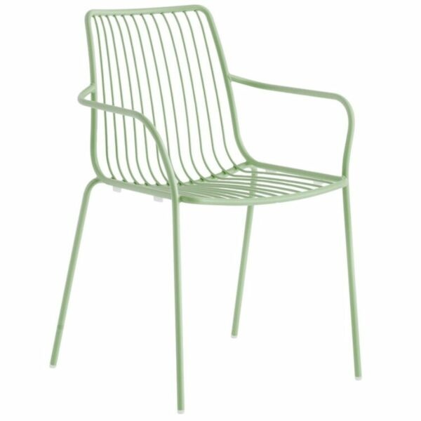Pedrali Zelená kovová zahradní židle Nolita