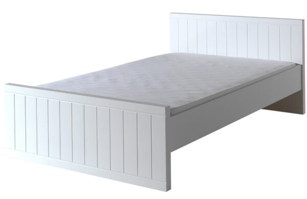 Bílá dřevěná postel Vipack Robin 120