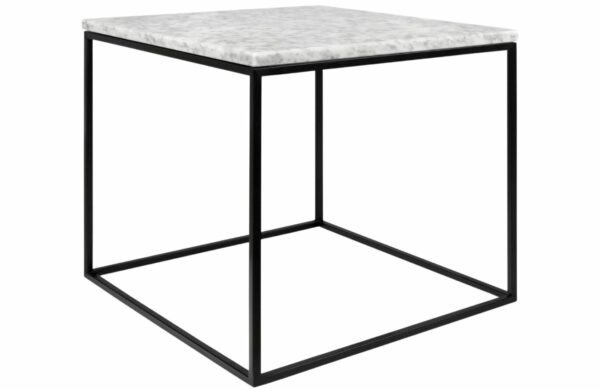 Bílý mramorový odkládací stolek TEMAHOME Gleam 50 x