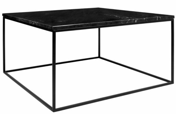 Černý mramorový konferenční stolek TEMAHOME Gleam 75x75