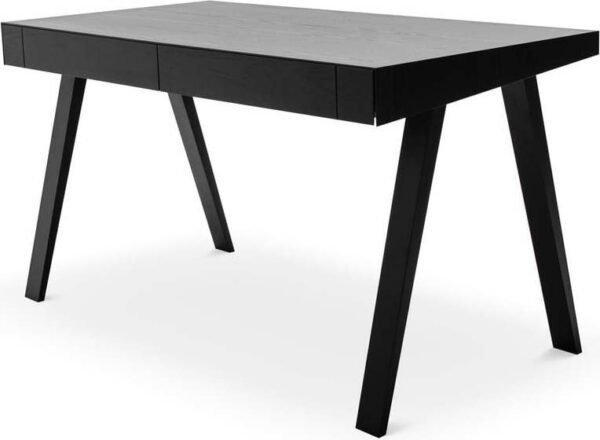 Černý psací stůl s nohami z