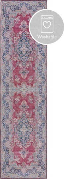 Červený pratelný koberec běhoun 60x230 cm FOLD