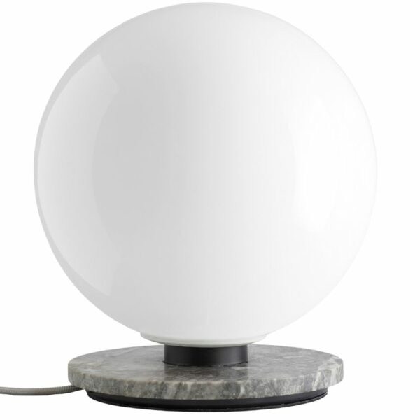 Leskle opálově bílá skleněná nástěnná/stolní lampa MENU
