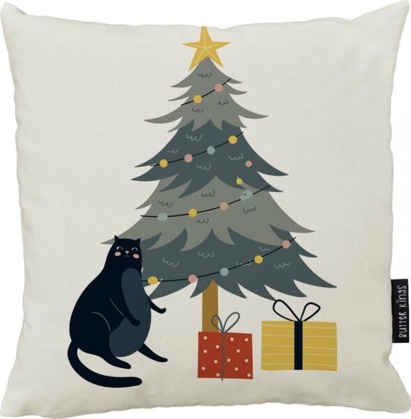 Vánoční dekorativní polštář 50x50 cm Crazy Cat