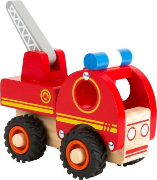 Dětský dřevěný hasičský vůz