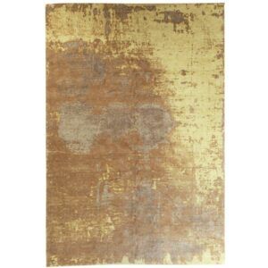 Moebel Living Zlato hnědý bavlněný koberec Charlize