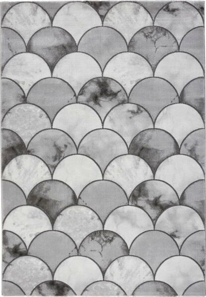Šedý/ve stříbrné barvě koberec 170x120 cm