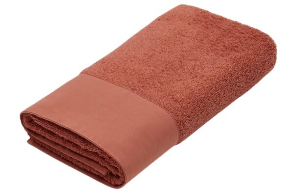 Terakotově červený bavlněný ručník Kave Home Takeshi