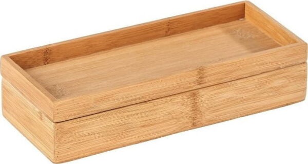 Bambusový úložný box s podnosem