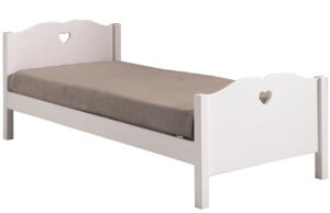 Bílá dřevěná dětská postel Vipack Amori