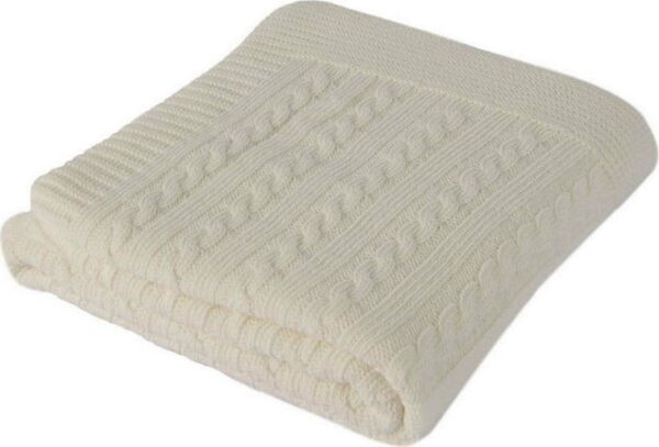 Krémově bílá dětská deka s příměsí bavlny Homemania