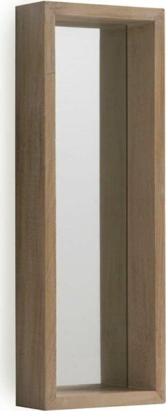 Nástěnné zrcadlo ze dřeva paulovnie