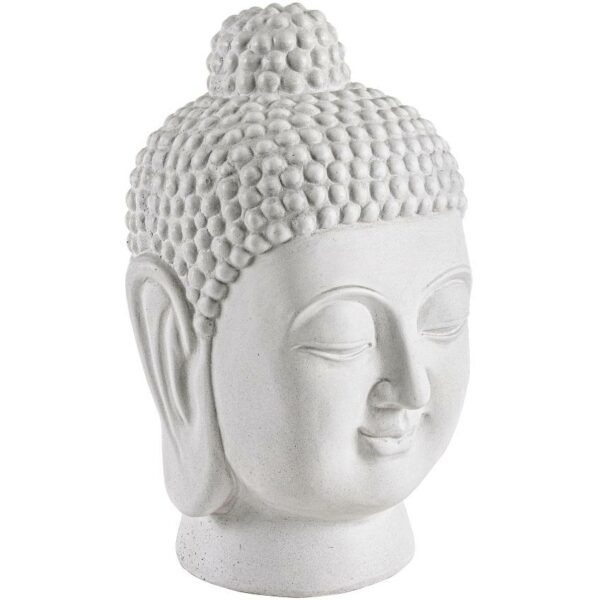 Bílá keramická dekorativní soška Bizzotto Buddha