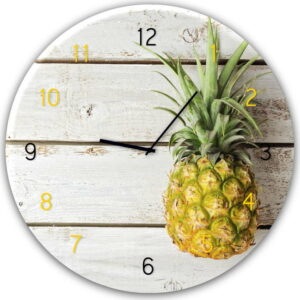 Nástěnné hodiny Styler Glassclock Pineapple