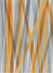 Oranžový/šedý pratelný koberec 170x240 cm MATCH