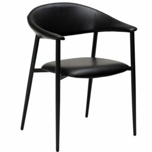 ​​​​​Dan-Form Černá koženková jídelní židle