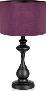Černo-fialová stolní lampa Markslöjd
