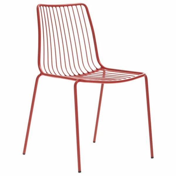 Pedrali Červená kovová zahradní židle