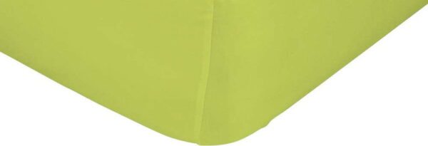Zelené elastické prostěradlo z čisté bavlny